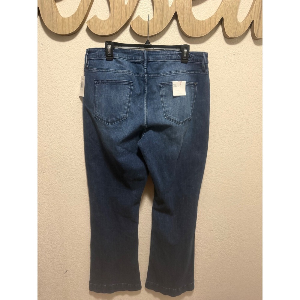 Vigoss Jagger Mid Rise Bootcut Jeans 16W Dark Wash Denim - Picture 3 of 7